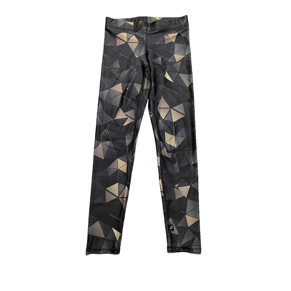 Terez Geometric Patterned Ankle Crop Athleisure Athletic Leggings Size Small